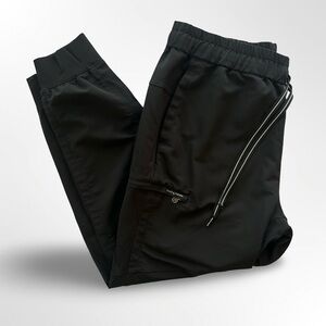 healing hands Black Athletic Jogger with Reflective Drawcord